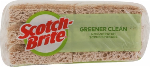 Scotch-Brite™ Greener Clean Non-Scratch Scrub Sponges - Brown Perspective: bottom