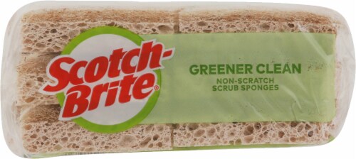 Scotch-Brite™ Greener Clean Non-Scratch Scrub Sponges - Brown Perspective: bottom