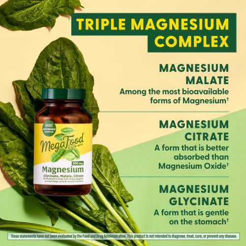 MegaFood® 300 mg Magnesium Capsules Perspective: bottom