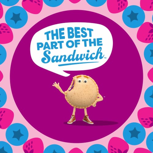 Smucker’s Uncrustables Peanut Butter & Mixed Berry Spread Sandwiches Perspective: bottom