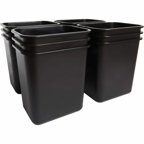United Solutions 12 Pack Trash Wastebasket for Commercial and Kitchen, 7 Gallon Perspective: bottom
