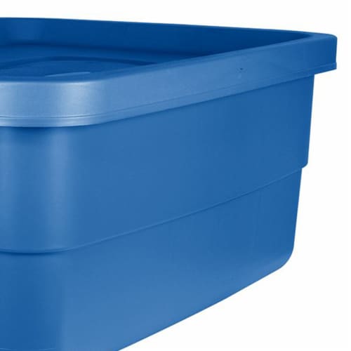 Rubbermaid Roughneck Tote 10 Gallon Storage Container, Heritage