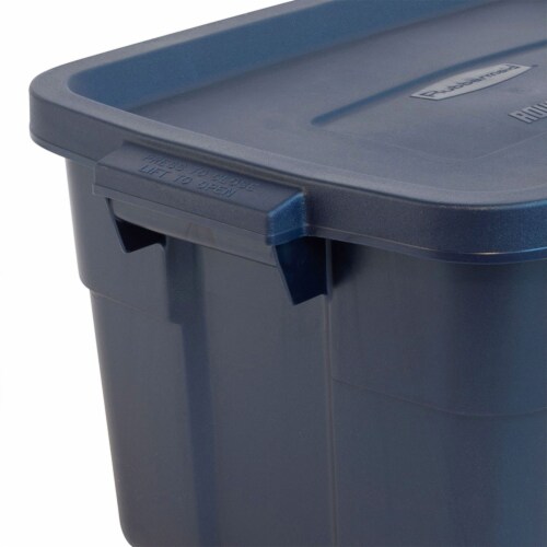 Rubbermaid Roughneck 31 Gallon Storage Container, Black/Cool Gray (3 Pack)