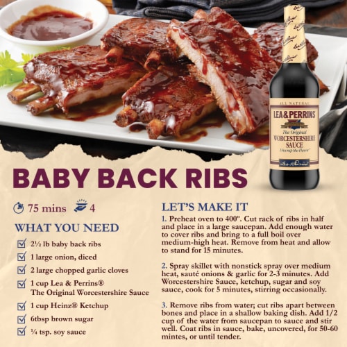 Lea & Perrins The Original Worcestershire Sauce Perspective: bottom