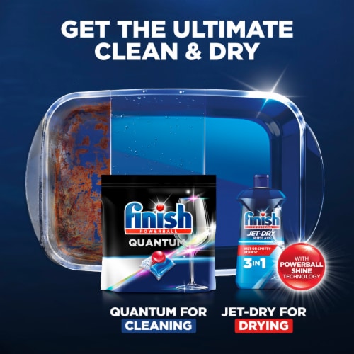 Finish® Powerball® Quantum Dish Detergent Tabs Perspective: bottom