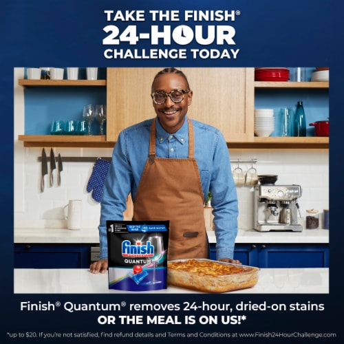Finish Quantum Dishwashing Tablets Perspective: bottom