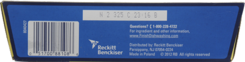 Finish Powerball Quantum Max Lemon Dishwasher Detergent Tablets Perspective: bottom