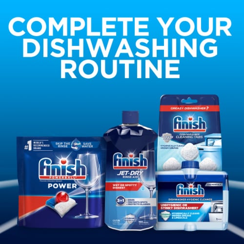 Finish Power Dishwasher Detergent, Premium Dishwashing Tablets Perspective: bottom