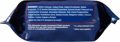 Finish® Powerball Lemon Sparkle Dishwashing Gel Tablet Perspective: bottom