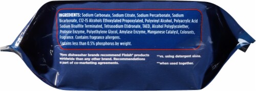 Finish® Powerball Lemon Sparkle Dishwashing Gel Tablet Perspective: bottom