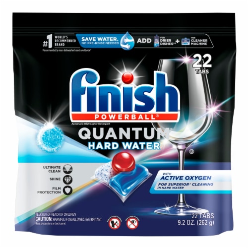 Finish Quantum Ultimate Clean & Shine Hard Water Dishwasher Detergent  Tablets, 22 ct - Kroger