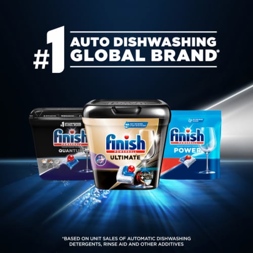 Finish Quantum Dishwasher Detergent, Premium Dishwashing Tablets Perspective: bottom