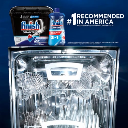 Finish Quantum Dishwasher Detergent Pods Perspective: bottom