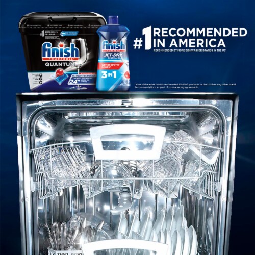 Finish Quantum Dishwasher Detergent Pods Perspective: bottom