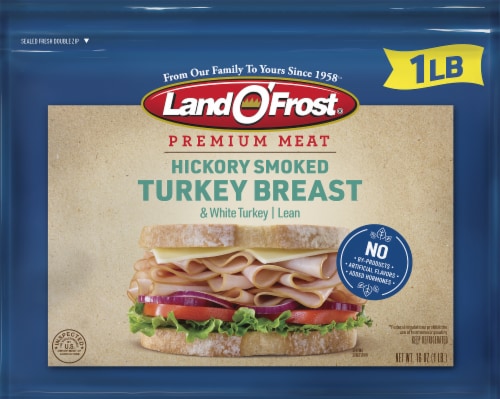 Land O' Frost Premium Hickory Smoked Turkey Breast Lunch Meat Perspective: bottom