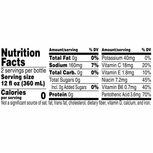 Propel Zero Sugar Electrolyte Water Beverage Black Cherry Perspective: bottom
