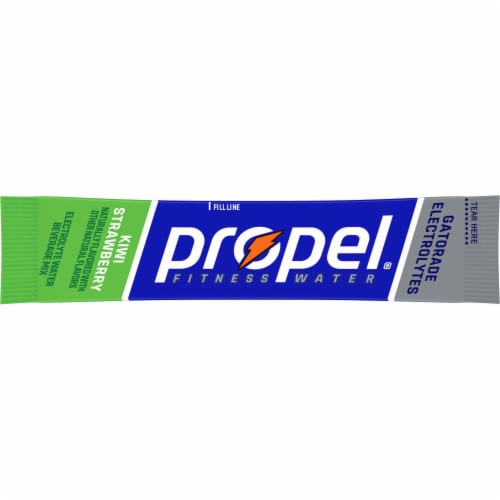 Propel® Zero Sugar Kiwi Strawberry Drink Mix Packets Perspective: bottom