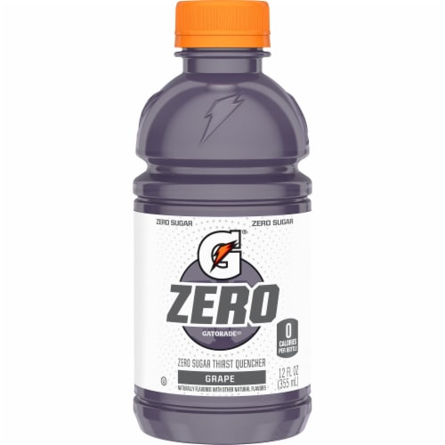 Gatorade® Zero Sugar Red Purple Orange Sports Drink Mini Variety Pack Bottles Perspective: bottom