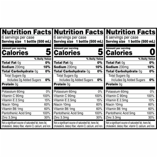 Propel Immune Support Electrolyte Water Beverage Variety Pack, 16.9 fl oz Bottles, 18 Pack Perspective: bottom