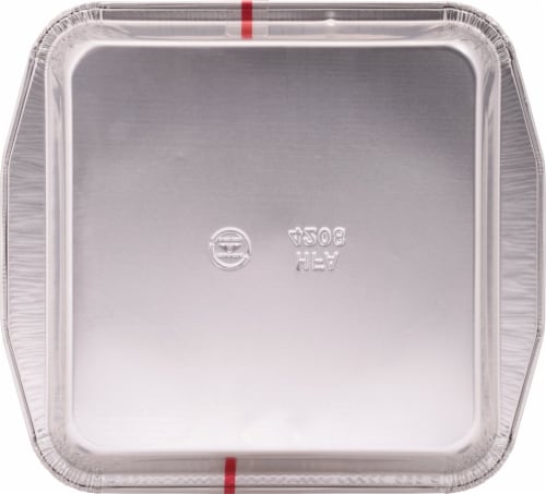 Handi-foil® 3 Pack Heavy Duty Square Cake Pans - Silver Perspective: bottom