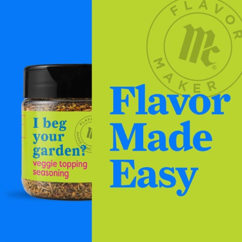 McCormick Flavor Maker Veggie Topping Flavor Maker Seasoning Perspective: bottom