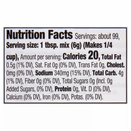 McCormick Brown Gravy Seasoning Mix Bottle Perspective: bottom