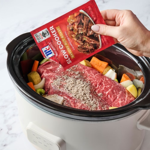 McCormick® Slow Cooker Savory Pot Roast Seasoning Mix Perspective: bottom