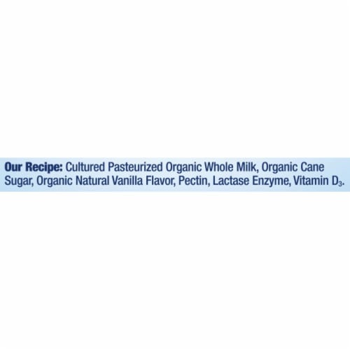 Stonyfield® Organic Vanilla Probiotic Whole Milk Yogurt Tub Perspective: bottom