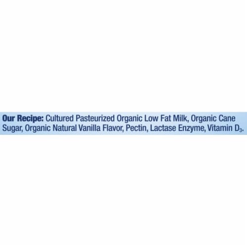Stonyfield® Organic Vanilla Lowfat Yogurt Perspective: bottom