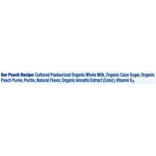 Stonyfield® Organic YoBaby® Peach & Pear Whole Milk Yogurt Cups Perspective: bottom