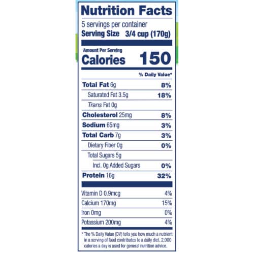 Stonyfield® Organic Plain Whole Milk Greek Yogurt Tub Perspective: bottom