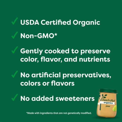 Beech-Nut® Organics Stage 1 Sweet Potato Organic Baby Food Jar Perspective: bottom
