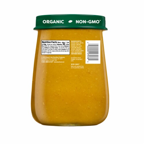Beech-Nut® Organics Stage 2 Apple Pumpkin & Granola Organic Baby Food Jar Perspective: bottom