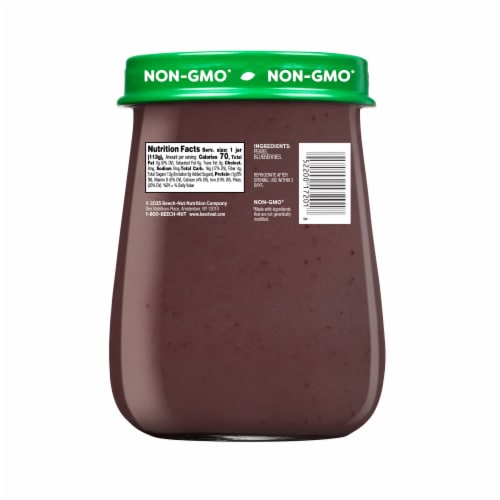 Beech-Nut Naturals Stage 2 Baby Food, Pear & Blueberries Perspective: bottom