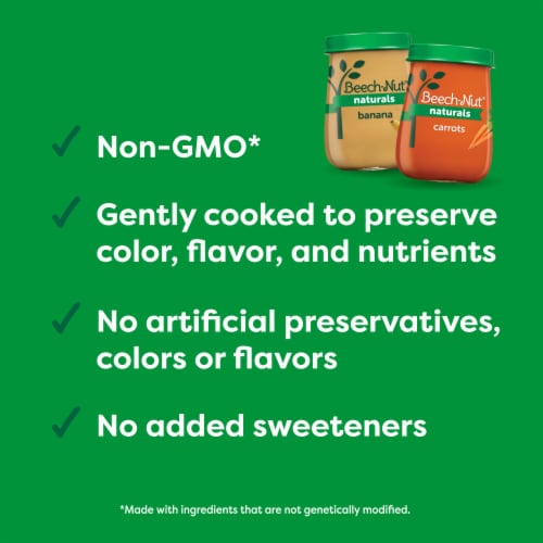 Beech-Nut® Naturals Stage 2 Banana Orange & Pineapple Baby Food Perspective: bottom