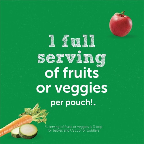 Beech-Nut® Veggies Stage 2 Vegetable Variety Pack Baby Food Pouches Perspective: bottom