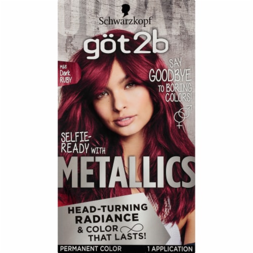 got2b® Metallics M68 Dark Ruby Hair Color Perspective: bottom