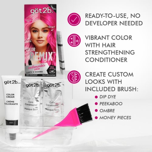 got2b® Color Remix™ Hair Color - Shocking Pink Perspective: bottom