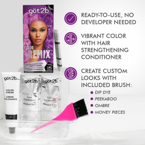 got2b® Color Remix™ Hair Color - Purple Punch Perspective: bottom