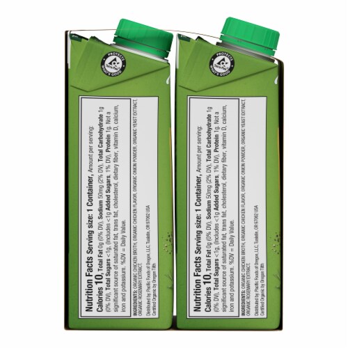Pacific Foods® Organic Low Sodium Free Range Chicken Broth Perspective: bottom