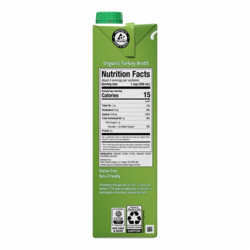 Pacific Foods™ Organic Turkey Broth Perspective: bottom