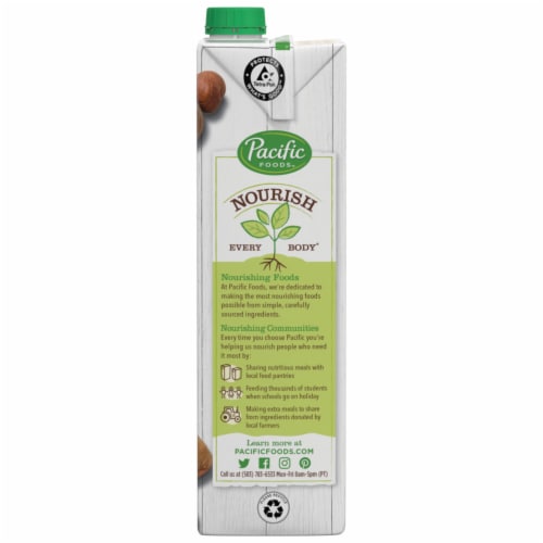 Pacific Foods™ Unsweetened Original Hazelnut Plant-Based Beverage Perspective: bottom