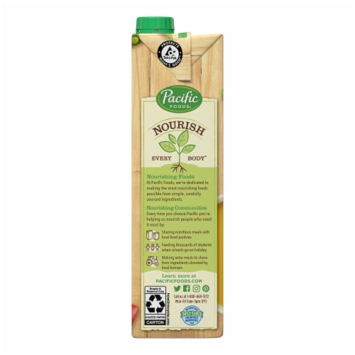 Pacific Foods® Organic Zesty Ginger & Turmeric Creamy Plant-Based Broth Perspective: bottom