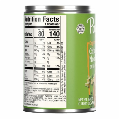 Pacific Foods® Organic Chicken Noodle Soup Perspective: bottom