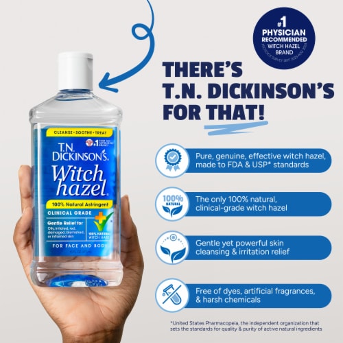 T.N. Dickinson's® Witch Hazel® Natural Astringent Perspective: bottom