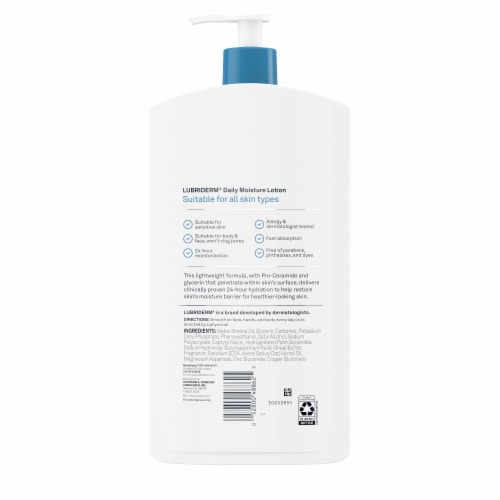 Lubriderm Daily Moisture Lotion Perspective: bottom