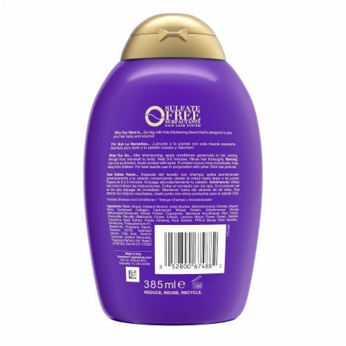 OGX Thick & Full + Biotin & Collagen Extra Strength Volumizing Conditioner for Fine Hair Perspective: bottom