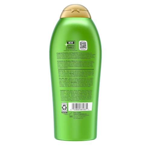 OGX Clarifying Strength + Rosemary Mint Shampoo Clarifying Sulfate-Free Surfactants Perspective: bottom