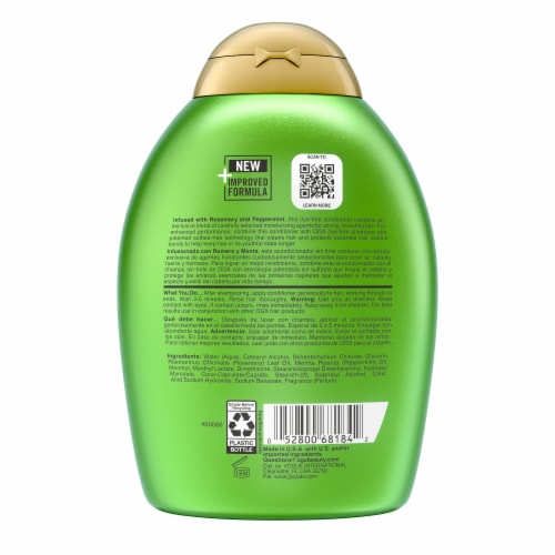OGX Clarifying Strength + Rosemary Mint Conditioner, Sulfate-Free Surfactants Perspective: bottom