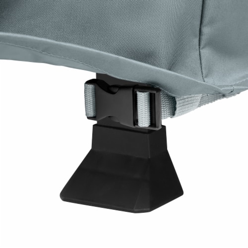 Storigami Easy Fold BBQ Grill Cover, Monument Grey, Large Perspective: bottom
